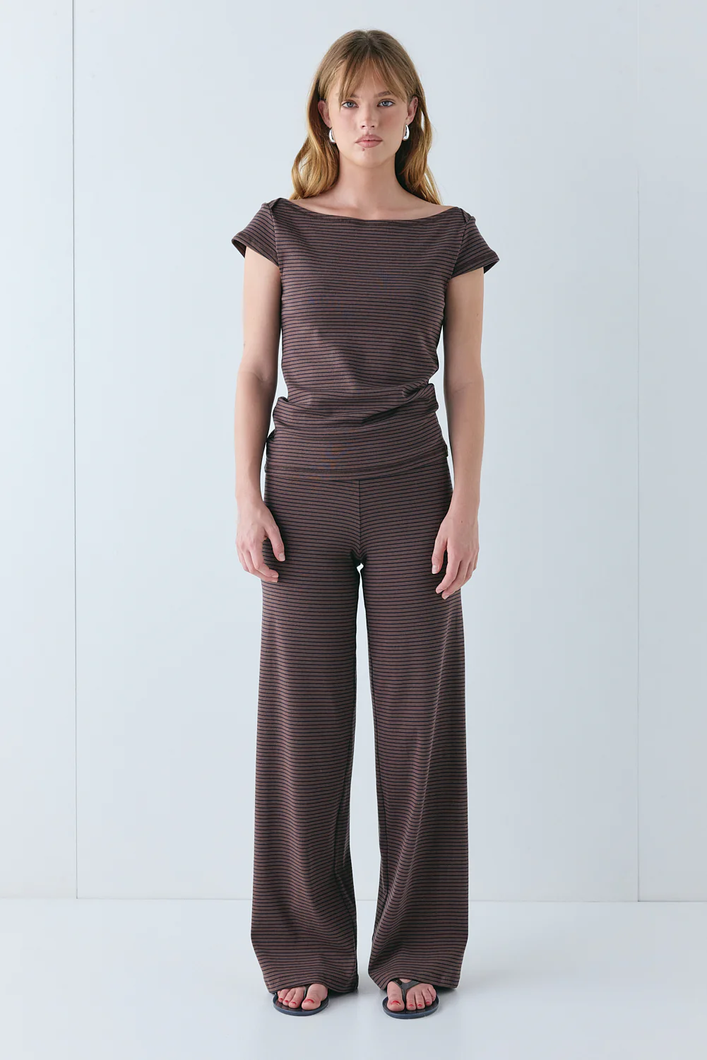 Kaia Top Brown Stripe